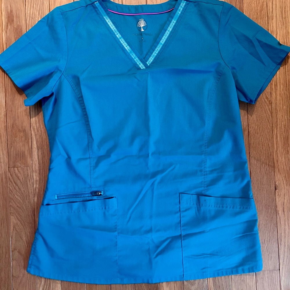 SCRUB SET - Teal Sz Medium - Healing Hands